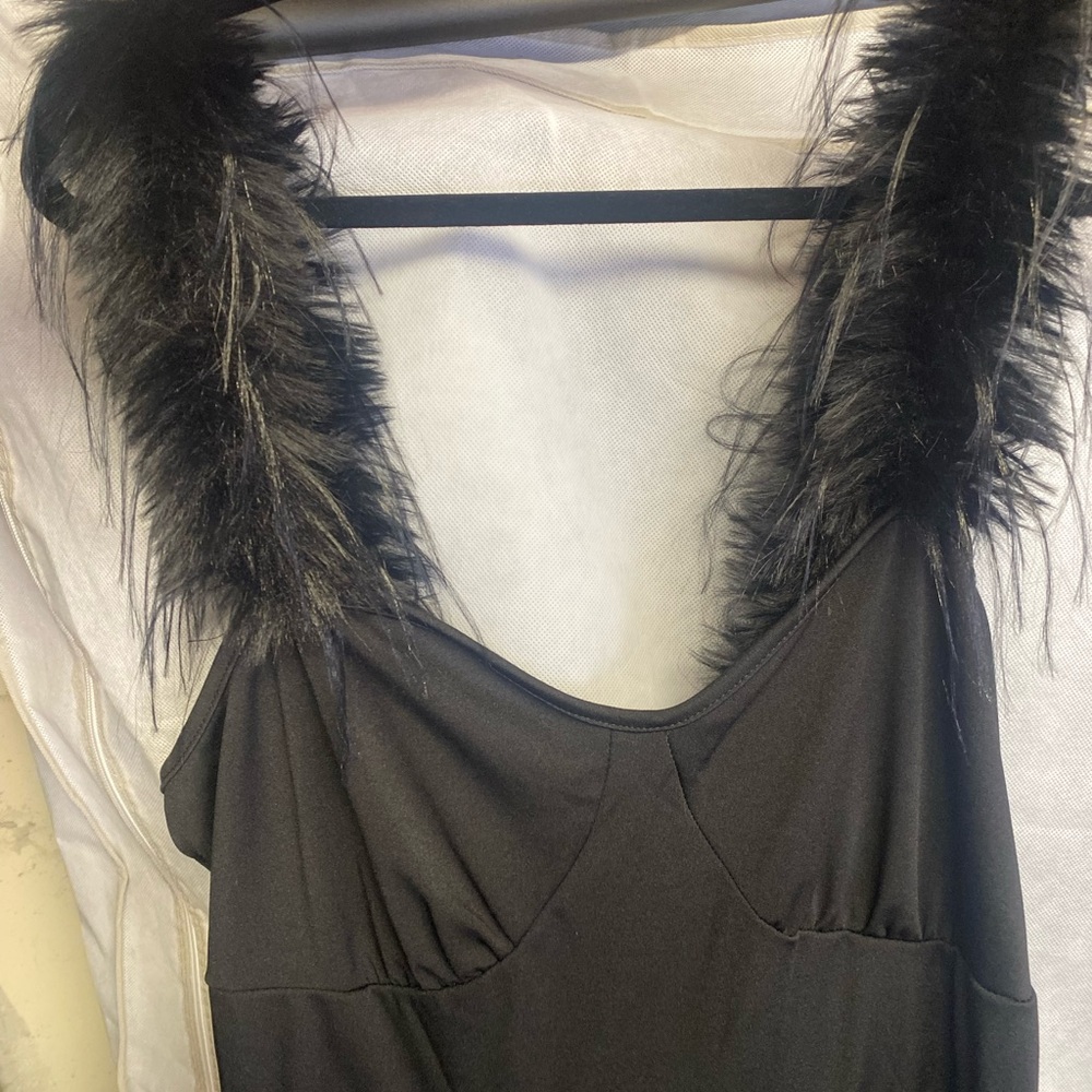 Black Ruffled Dress - Picture 6 of 7